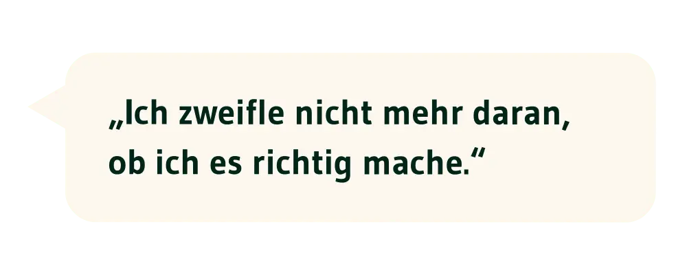 Zitat aus 1:1 Beratung